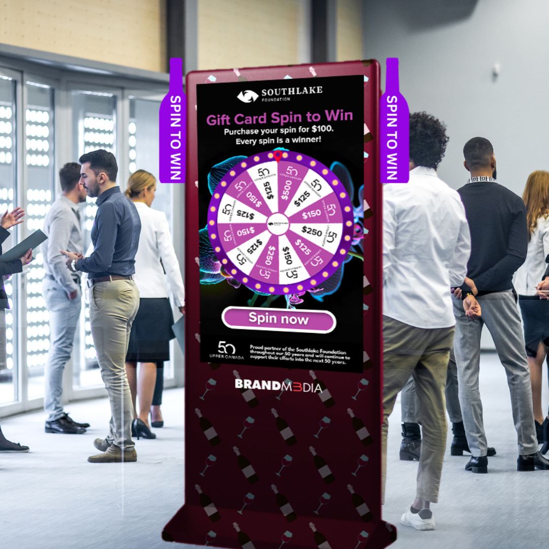 Smart Kiosks for gamified Spin to Win experiences