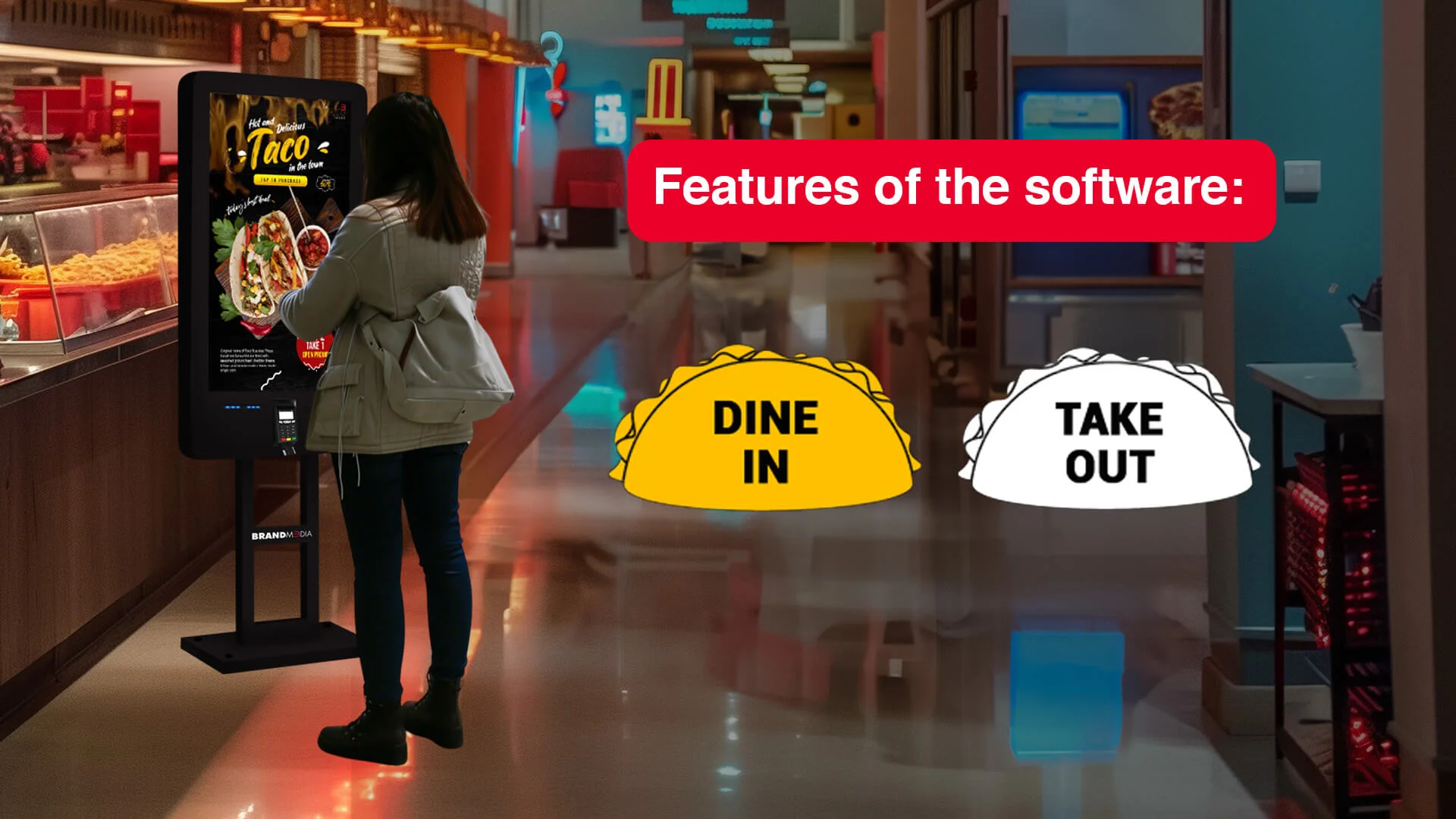 Kiosk in Taco Shop