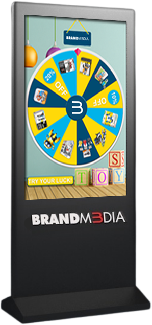 Brandm3dia digital Spin kiosk