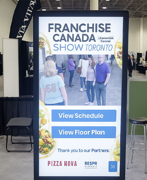 Made sure attendees could easily navigate and find businesses like Mary Brown, Pizza Nova, Megamind Learning Centre, and many more.