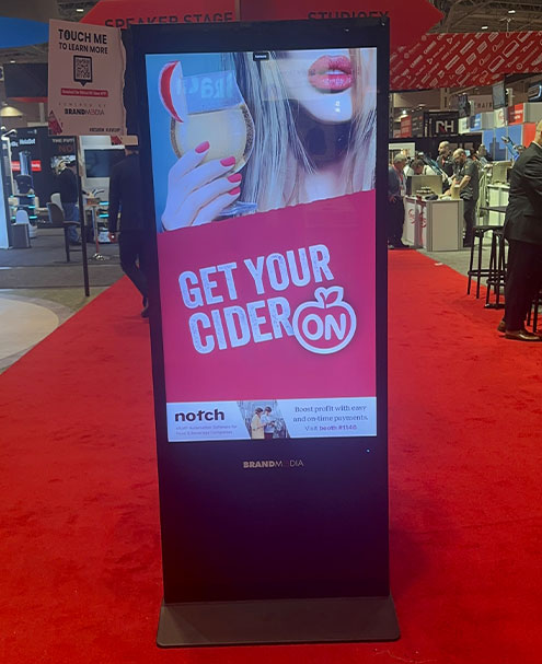 Our digital signage featured ads, event highlights, and dynamic sponsor content, creating impactful visual engagement.