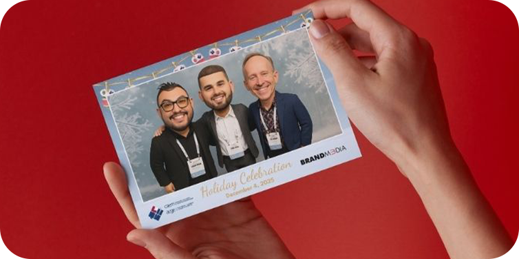 Brand M3dia AI photobooth kiosk for corporate activations